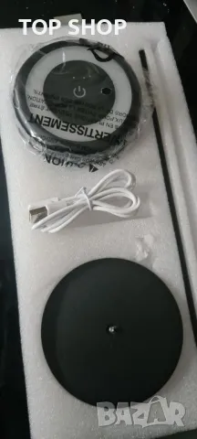 EDISHINE Настолна лампа LED акумулаторна сензорна 2 цветни режима външна преносима - бяла, черна, снимка 4 - Настолни лампи - 49340624