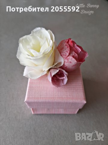 Декорирана кутиика с цветя , снимка 3 - Подаръци за кръщене - 37850862