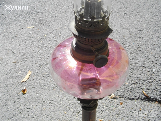 СТАРА ГАЗЕНА ЛАМПА , снимка 2 - Антикварни и старинни предмети - 51464473