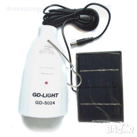 Лампа с акумулаторна батерия соларен панел и USB зарядно 5024, снимка 4 - Соларни лампи - 30895502