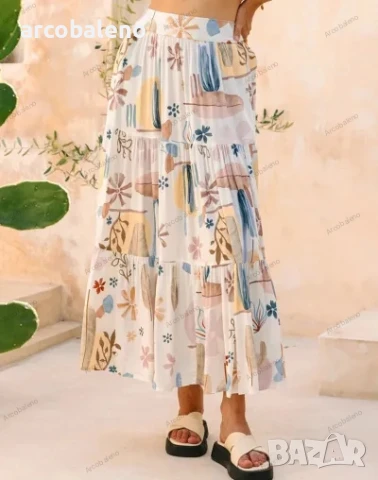 Дамска лятна пола, 3цвята , снимка 5 - Поли - 50518868