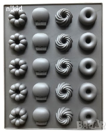 кексче поничка мъфин силиконов молд форма желирани бонбони лед фондан шоколад, снимка 2 - Форми - 31156312