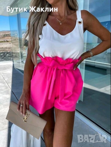 Къси панталонки с висока талия 