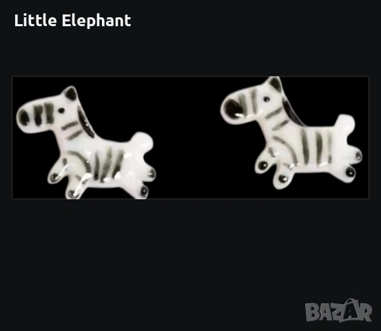 ​🦓 Bioceramic Уникални Ръчно Изработени Обеци "Зебрички"/нови