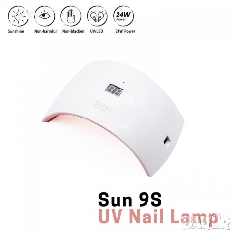 LED UV SUN 9S УВ Лед 24 w. Комбинирана лампа печка за Нокти, снимка 9 - Комплекти и лотове - 24033168