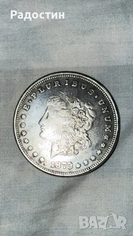 монета 1 американски долар 1879година