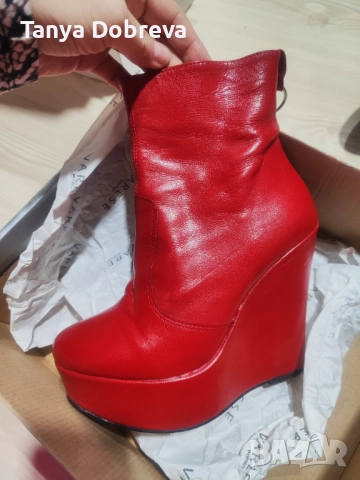 Дамски боти Nikels- естествена кожа, снимка 2 - Дамски боти - 51979562