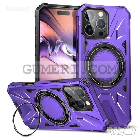 Противоударен Кейс с Ринг за Apple iPhone 16 Pro, снимка 7 - Калъфи, кейсове - 48831949