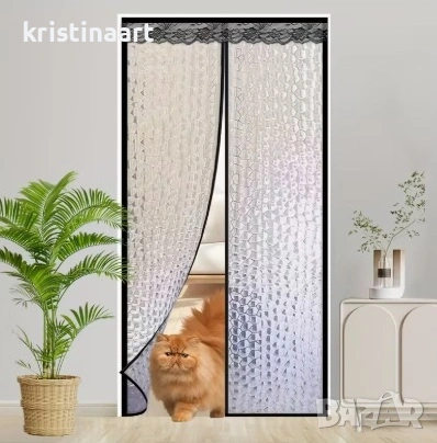 Магнитна термоизолационна завеса за врата, снимка 2 - Входни врати - 54119328