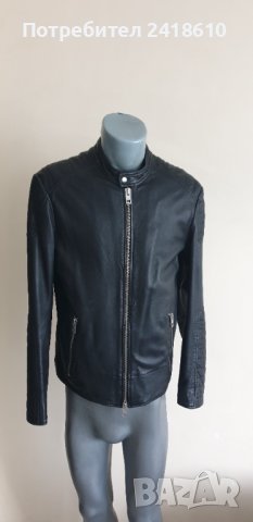 Hugo Boss HUGO Jendricks Leather Jacket Mens Size М ОРИГИНАЛ! Ест. кожа!, снимка 4 - Якета - 42214072