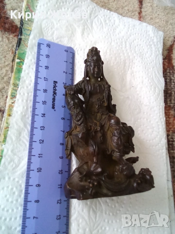 Бронзова фигурка на гуанин 54425, снимка 12 - Колекции - 54179849