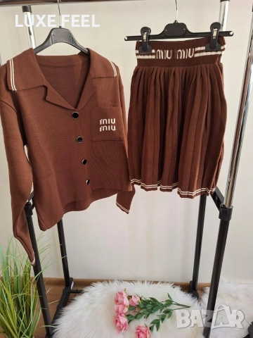 Дамски Комплекти -Плетиво ⚜️MIU MIU , снимка 7 - Комплекти - 52619508