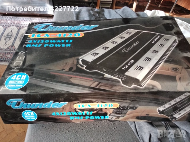 Thunder tca 4120 авто усилвател, снимка 2 - Ресийвъри, усилватели, смесителни пултове - 52910020