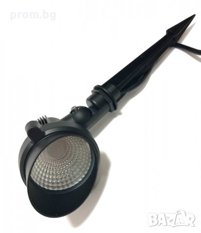 LED градински прожектор, червен цвят, 500 lm, немски, внос от Германия, снимка 5 - Външни лампи - 31434081
