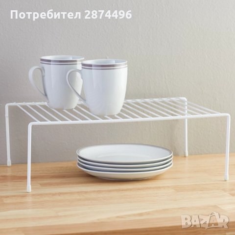 2871 Органайзер рафт за кухненски шкаф, метален, 31 х 26 х 13 см., снимка 4 - Други стоки за дома - 35348515