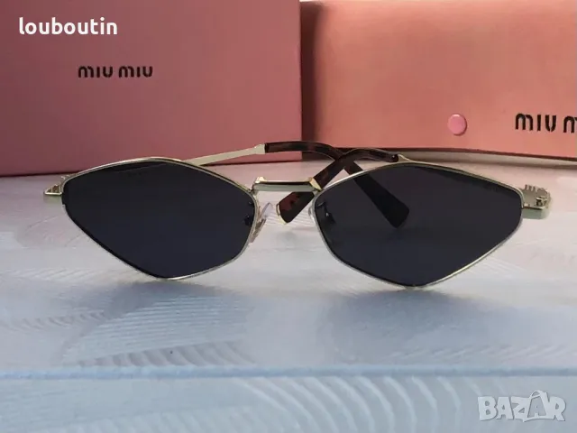 Miu 2024 дамски слънчеви очила ромб 3 цвята, снимка 6 - Слънчеви и диоптрични очила - 48005248