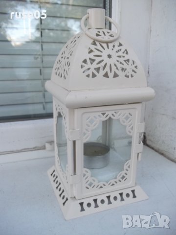Свещник фенер бял нов, снимка 6 - Други стоки за дома - 42526690