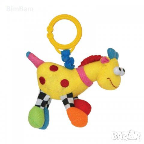 Бебешка плюшена играчка Трептящо жирафче с клипс / Lorelli Toys, снимка 1 - Дрънкалки и чесалки - 37912221