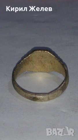Уникален стар пръстен сачан Ръчна МАЙСТОРСКА ИЗРАБОТКА с БУКВА К - 73391, снимка 5 - Антикварни и старинни предмети - 29003899