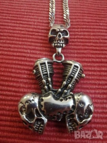 Рокерски медальон. , снимка 2 - Колиета, медальони, синджири - 29610135