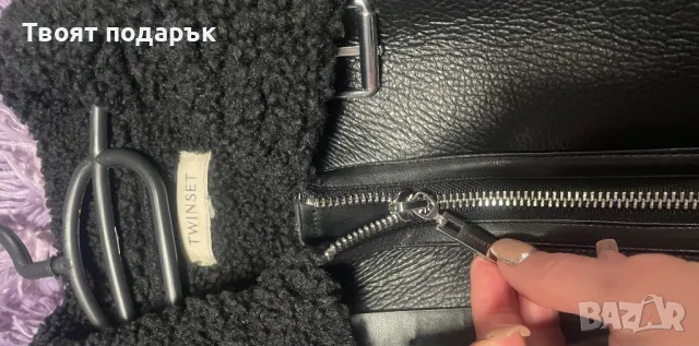 Зимно яке с каракул Twinset , снимка 5 - Якета - 50285971
