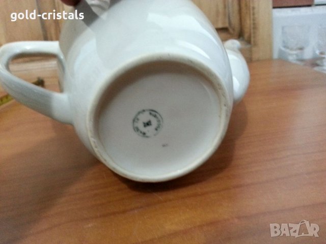 Стар български порцелан кана чийник , снимка 5 - Антикварни и старинни предмети - 34177289