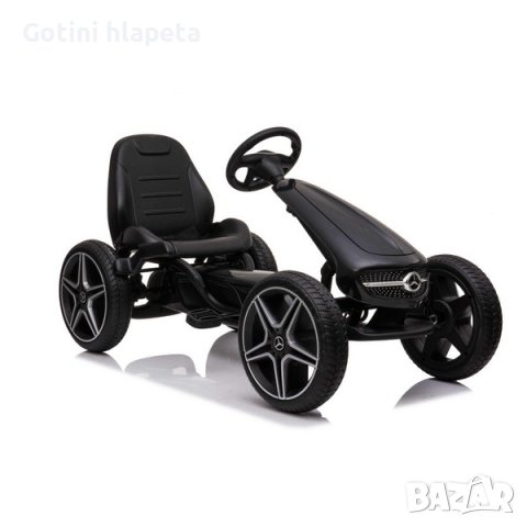 Картинг Mercedes Pedal Go Kart с меки гуми, лицензиран модел, снимка 10 - Други - 40756854