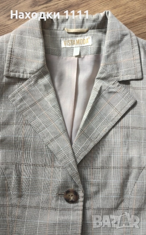 Страхотно есенно сако Vista Moda с вискоза, размер S, като ново, снимка 3 - Сака - 52225632