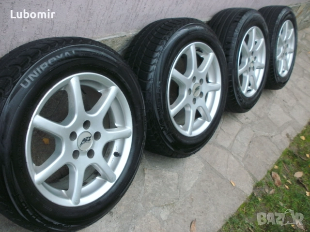 15 цола 5 х 100 мм 4 бр лети джанти AEZ Germany ! - VW,Audi,Seat,Skoda,Toyota,Subaru и други !, снимка 11 - Гуми и джанти - 52471411