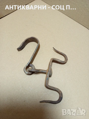 Соц Стар Малък Ръчно Кован Ченгел За Дране., снимка 4 - Антикварни и старинни предмети - 50913561