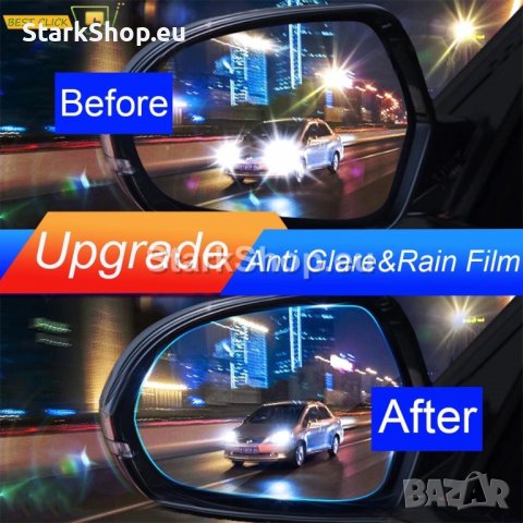 2в1 Защитно фолио за огледала против дъжд и отблясъци, снимка 5 - Аксесоари и консумативи - 39972757