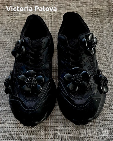 Ефектни масивни черни  маратонки , снимка 3 - Маратонки - 50509695