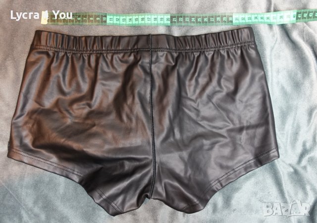M размер, черни кожени мъжки боксерки, снимка 14 - Бельо - 37242038