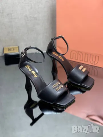 сандали на ток miu miu