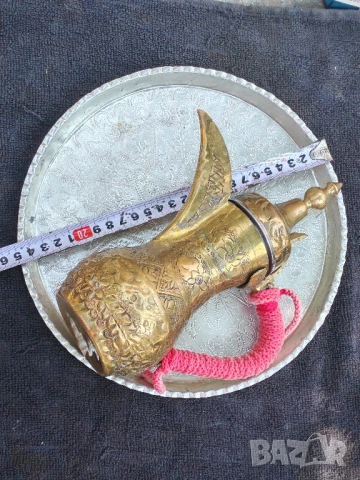 Ориенталска каничка за кафе с поднос. , снимка 7 - Антикварни и старинни предмети - 50656223