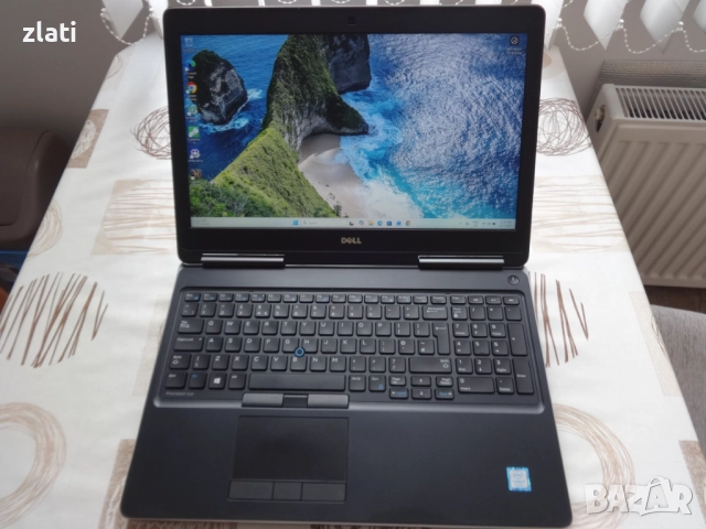 laptop Dell Precision 7520 i7-7820HQ 2.90GHz/RAM 16GB/SSD 512GB/NVIDIA Quadro M2200 4GB DDR5, снимка 2 - Лаптопи за работа - 52453257