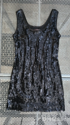 Дамска рокля с паети Vera Lucci размер М, снимка 12 - Рокли - 52860570