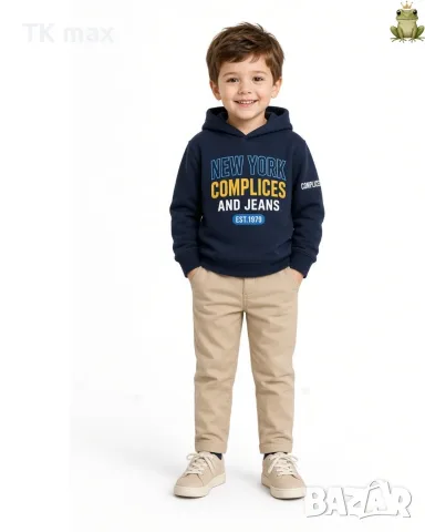 Суитшърт и бежови дънки комплект Complices and Jeans за 3 г. / 94 см