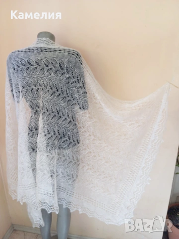 Шал от кози пух 