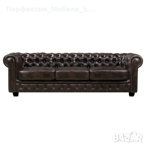 Диван канапе фотьойл ЧЕСТЪРФИЛД с еко кожа-зелен,червен,кафяв,сив състарен цвят-доставка 10 дни., снимка 9 - Дивани и мека мебел - 48907265