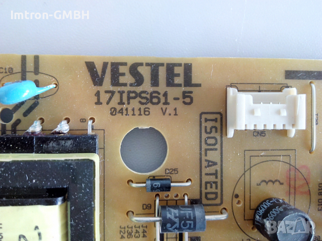 Захранване Power Supply Board VESTEL 171PS61-5 -ОК 24" , снимка 2 - Части и Платки - 36465904