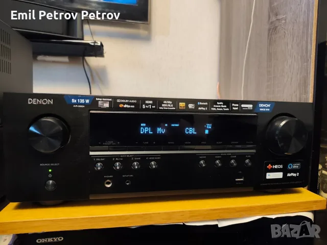 🌟🌟🌟 Denon AVR-S650H –5.2 AV Ресивър 4K / Wi-Fi / Bluetooth / HEOS / AirPlay 2