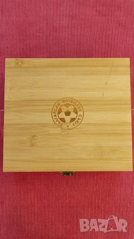 Кутия от бамбук Български футболен съюз. 