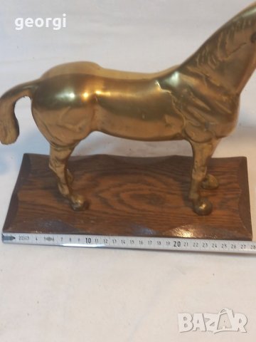 Бронзова статуетка кон, снимка 6 - Статуетки - 38264364
