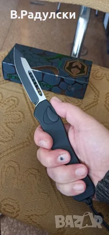 Heretic Knives Hydra V4 S/E Automatic Knife Black Al (3.6" Two-Tone) , снимка 16 - Ножове - 56460454
