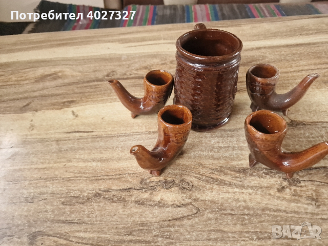  ретро керамичен сервиз Хан Крум, снимка 4 - Антикварни и старинни предмети - 44728696