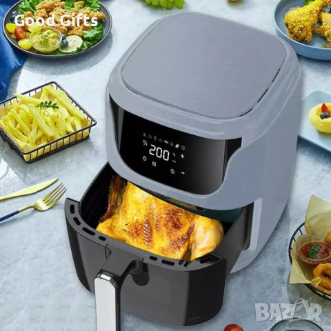Air Fryer 7 литра - Фритюрник за здравословно гответе с горещ въздух, снимка 3 - Фритюрници - 40839709