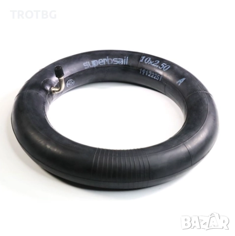 Вътрешна гума 10x2.50 с крив вентил 90 градуса за KuGoo M4 / M4 Pro, снимка 3 - Други спортове - 52628362