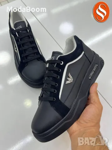 Emporio Armani черни мъжки маратонки 