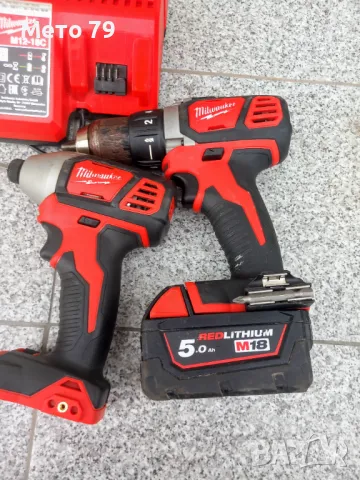 Milwaukee M18 BDD и M18 BID Винтоверт и Импакт, снимка 6 - Винтоверти - 49613835